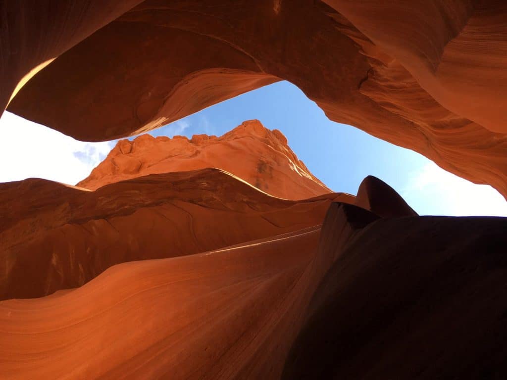 Inside Antelope Canyon, one of the most photographed slot canyons in the Southwest