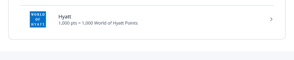 Link Chase to Hyatt transfer Partner